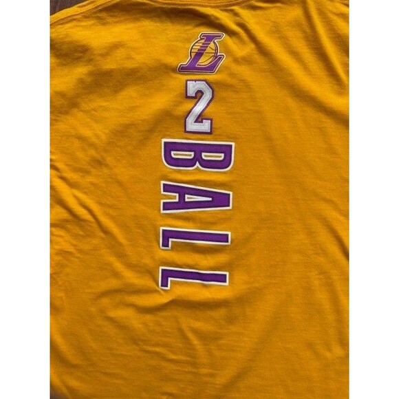 Fanatics Los Angeles Lakers Jersey Shirt Men's‎ MED Yellow Lonzo Ball NBA - Picture 6 of 6